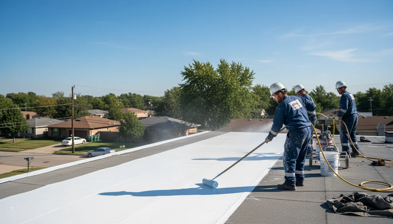 Commercial roof coating in Graysville, GA near me